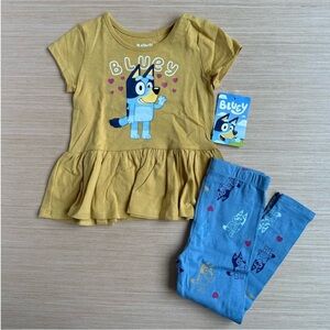 🆕 Girl's Bluey 2-Piece Matching Set